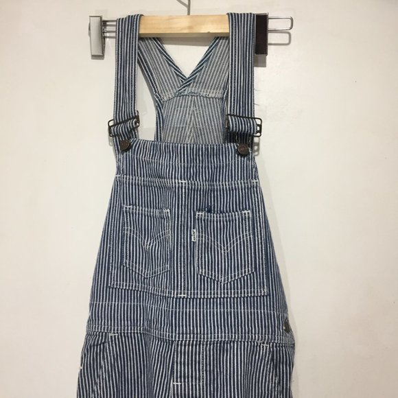 Levi's Pants - VINTAGE LEVI'S WHITE TAB RAILROAD STRIPE JUMPSUITS SIZE M